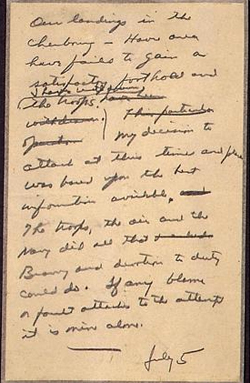 «Σε περίπτωση ήττας αναλαμβάνω την ευθύνη». Η επιστολή αυτή του στρατηγού Αϊζενχάουερ δεν δημοσιεύτηκε ποτέ χάρη στον Χίτλερ.