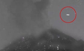 Εμφάνιση UFO στο Μεξικό δευτερόλεπτα μετά από την έκρηξη ηφαιστείου (vid)