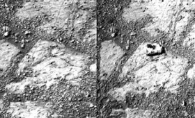 Ποιος έριξε αυτή την πέτρα μπροστά στο ρόβερ Opportunity; (vid) Ποιος έριξε αυτή την πέτρα μπροστά στο ρόβερ Opportunity; (vid)