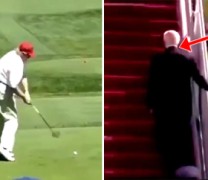 Ο Τραμπ Τζούνιορ σατιρίζει την πτώση του Τζο Μπάιντεν Ο Τραμπ Τζούνιορ σατιρίζει την πτώση του Τζο Μπάιντεν