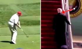 Ο Τραμπ Τζούνιορ σατιρίζει την πτώση του Τζο Μπάιντεν Ο Τραμπ Τζούνιορ σατιρίζει την πτώση του Τζο Μπάιντεν