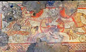 Ανακαλύφθηκε ψηφιδωτό με εκπληκτικές σκηνές του Τρωικού Πολέμου (vid) Ανακαλύφθηκε ψηφιδωτό με εκπληκτικές σκηνές του Τρωικού Πολέμου (vid)