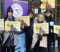 Διαμαρτυρία για την κακοποίηση του αετού Οδυσσέα από την ΑΕΚ!