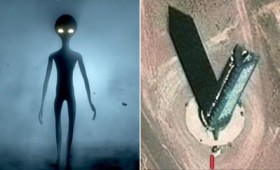 Μυστηριώδης τριγωνικός πύργος στην Area 51 στους χάρτες της Google Μυστηριώδης τριγωνικός πύργος στην Area 51 στους χάρτες της Google