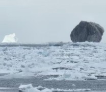 Μαύρο παγόβουνο σε λευκό τοπίο: παραξενιά της φύσης ή κάτι άλλο; Μαύρο παγόβουνο σε λευκό τοπίο: παραξενιά της φύσης ή κάτι άλλο;